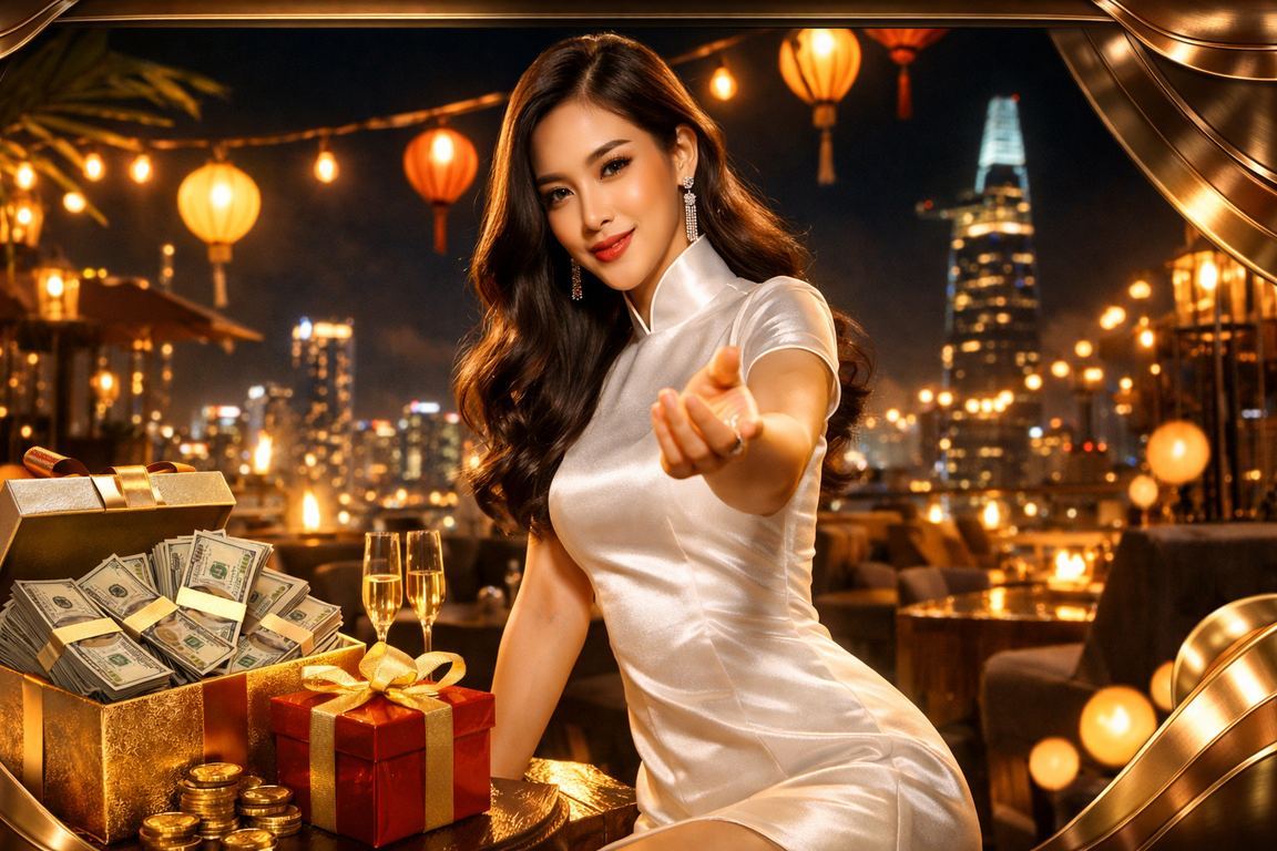 Người hâm mộ bóng đá TP. Hồ Chí Minh mặc áo dài theo dõi trận đấu và đặt cược trực tuyến