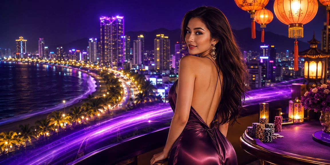 Người chơi tại Hội An nhận voucher VIP c35 dưới ánh đèn lồng rực rỡ buổi tối